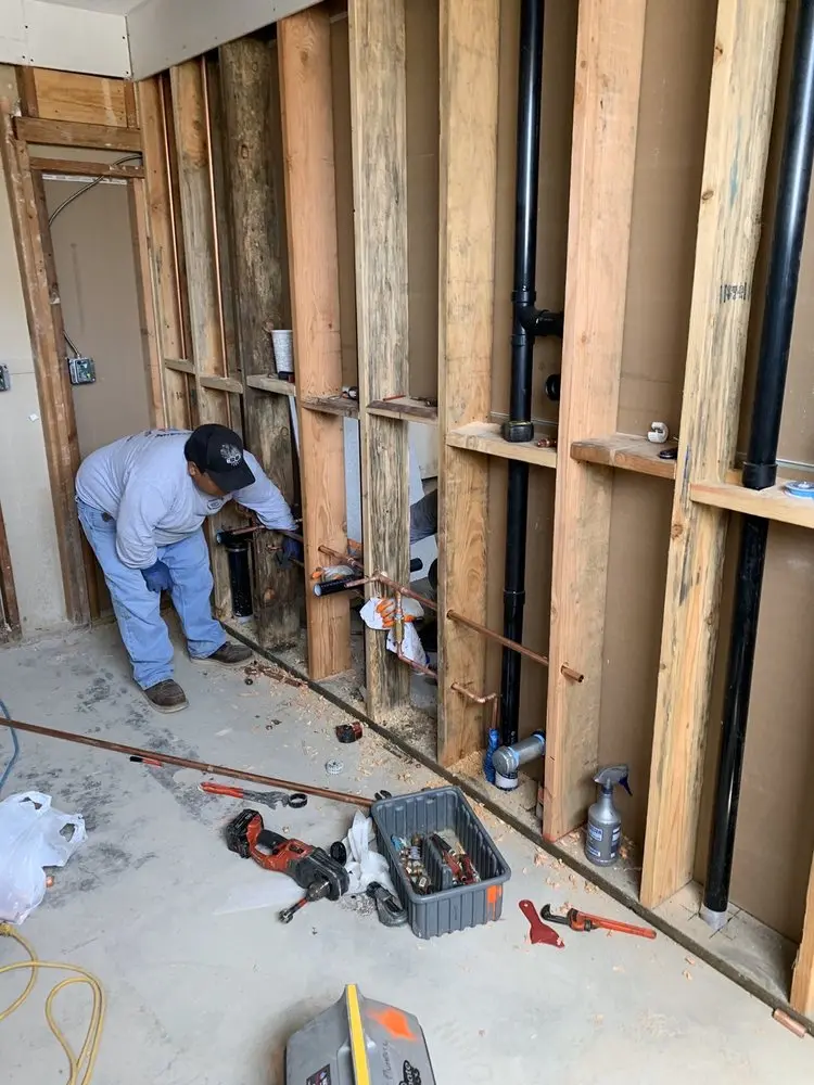 Commercial rough-in plumbing for Water Heater Replacement in Carthage